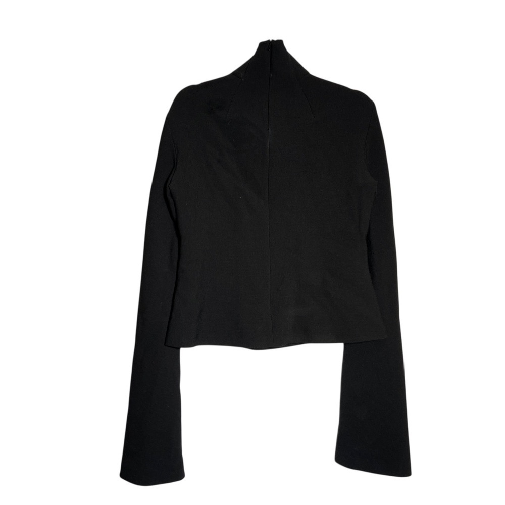 NWT A.W.A.K.E. MODE Cutout jersey turtleneck top in black size 44 - Picture 4 of 10